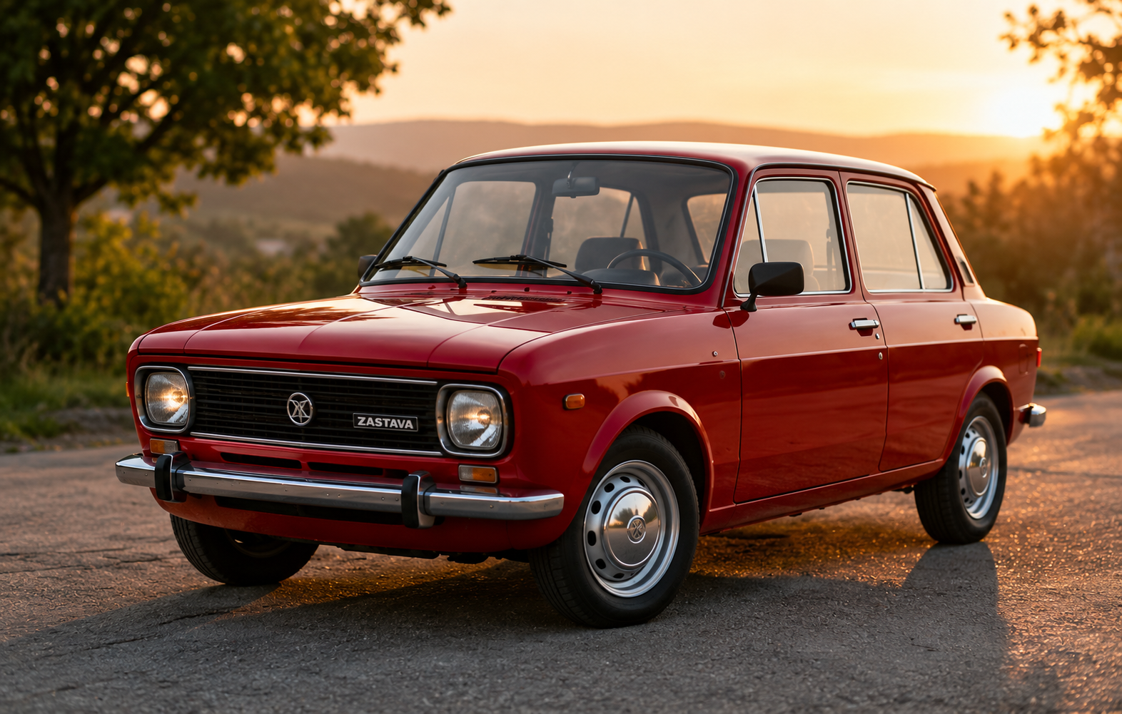 Zastava automobil - the type that usually serves us as a vehicle in Yugotour.